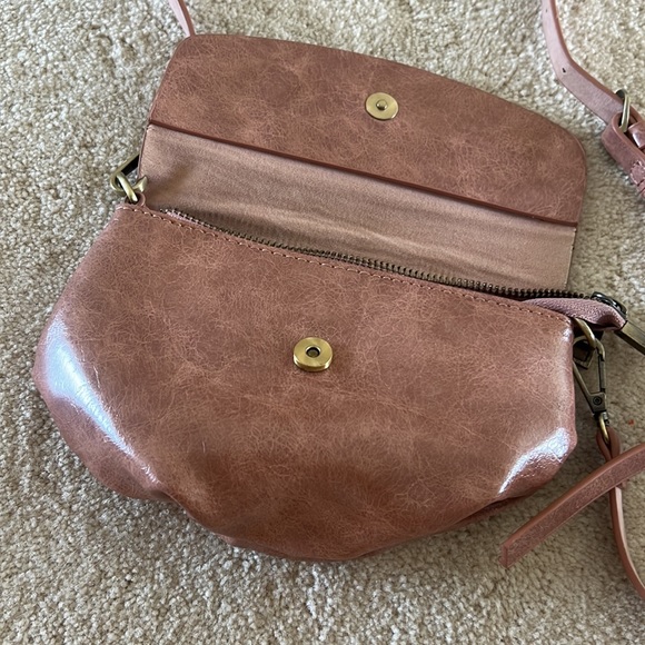 Anthropologie Emma Rose Pink Convertible Crossbody Bag - Picture 3 of 5
